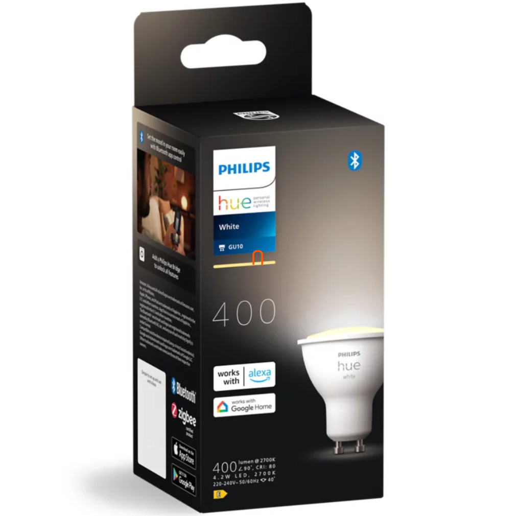 Philips Hue White 4.2W 2700K GU10 LED sursă de lumină