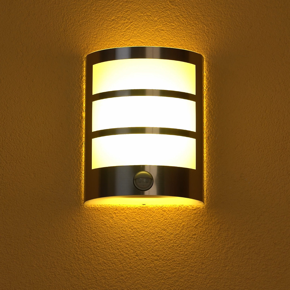 Philips LED exterior cu senzor de mișcare, 3,8 W, oțel inoxidabil (Python)
