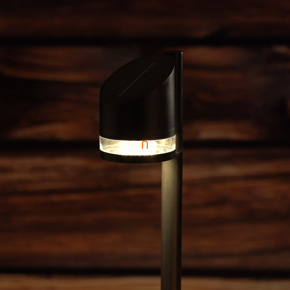 Philips lampă LED pentru iluminat trotuar cu panouri solare - design plat (Fyve)