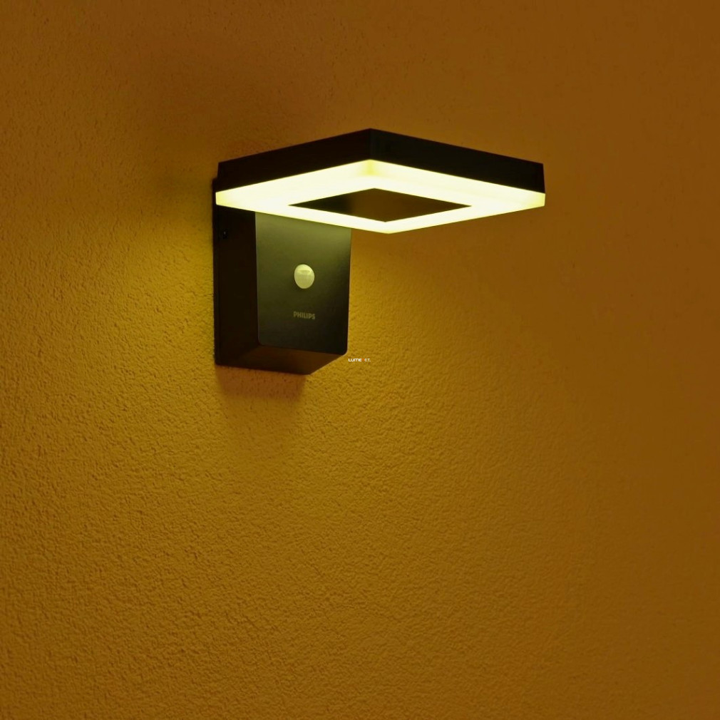 Philips LED lampă de perete ultraeficientă cu senzor de mișcare, cu panou solar (Zonal)