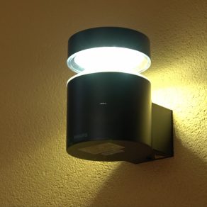   Lampă LED Philips pentru exterior, rotundă, cu lumină albă rece (Laven)