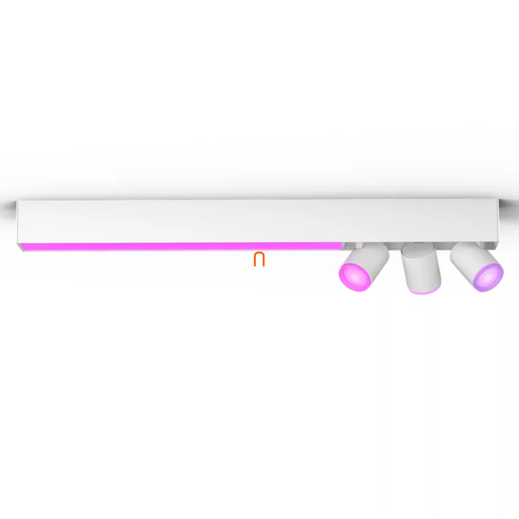 Plafonieră Philips Hue 36W LED + 3 spoturi, alb (Centris White și Color Ambiance)