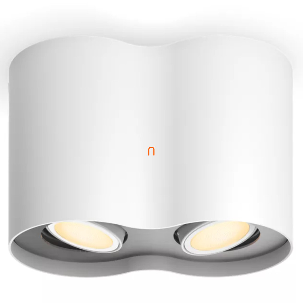 Lampă spot Philips Hue, 2 alb + comutator DIM (ambianță alb stâlp)