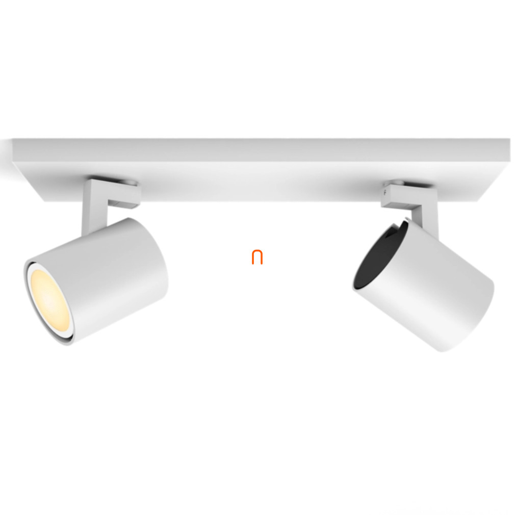 Lampă spot Philips Hue, 2 alb + comutator DIM (Runner White Ambiance)