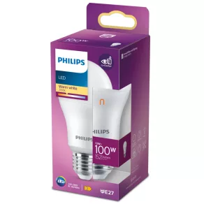   Philips E27 LED, 13 W, 1521 lm, 2700 K, opal - înlocuiește un bec de 100 W