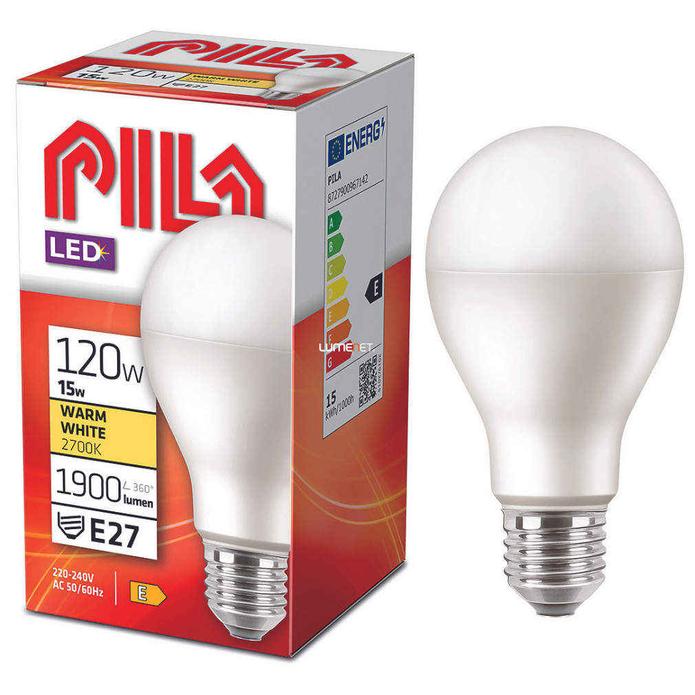 PILA E27 LED 15W 1900lm alb cald - înlocuiește becul de 120W