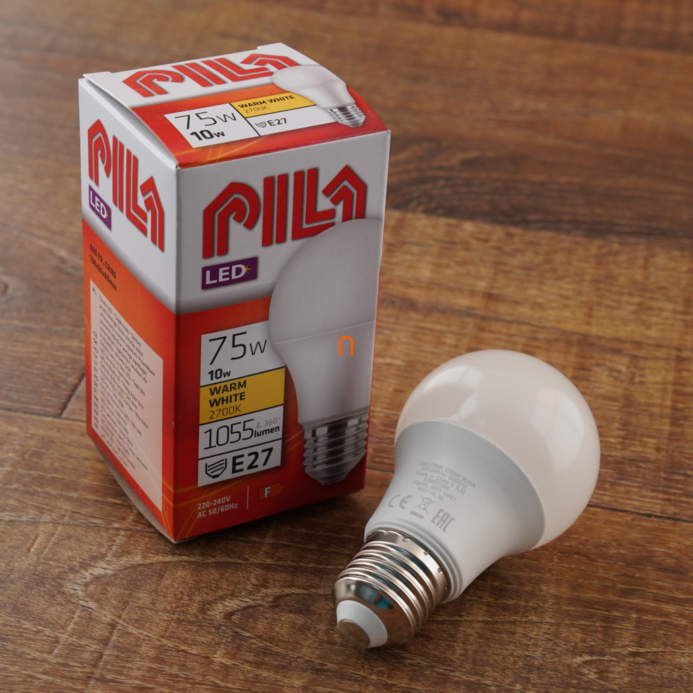 PILA E27 LED 10W 1055lm alb cald - înlocuiește becul incandescent de 75W