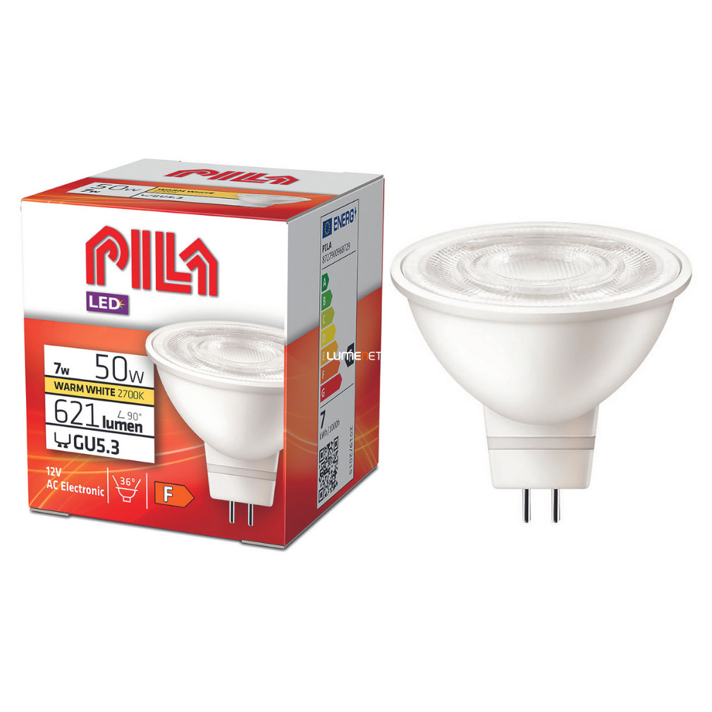 PILA GU5.3 LED 7W 700lm melegfehér 36° - 50W izzó helyett