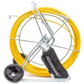   Katimex Berudaló 100 m/9 mm cu fibră de sticlă, diametru tambur 750 mm, cu accesoriu RA 100 RÖHRENAAL 100 m (103010) 003605