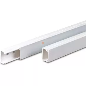   Canal de cabluri MIK 40/60 cu capac, alb, rezistent la raze UV, ignifug 012673 Univolt