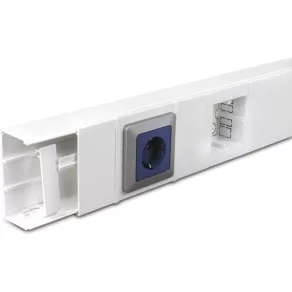  MAK  75/100 fehér 3/6M kábelcsatorna, fedéllel IP40 019010 Univolt