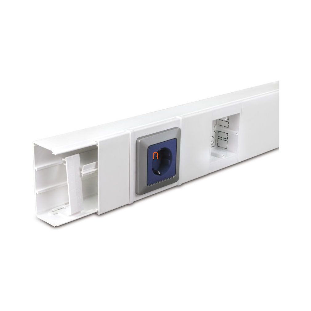 MAK 75/150 alb 3/6M canal pentru cabluri, cu capac IP40 022953 Univolt