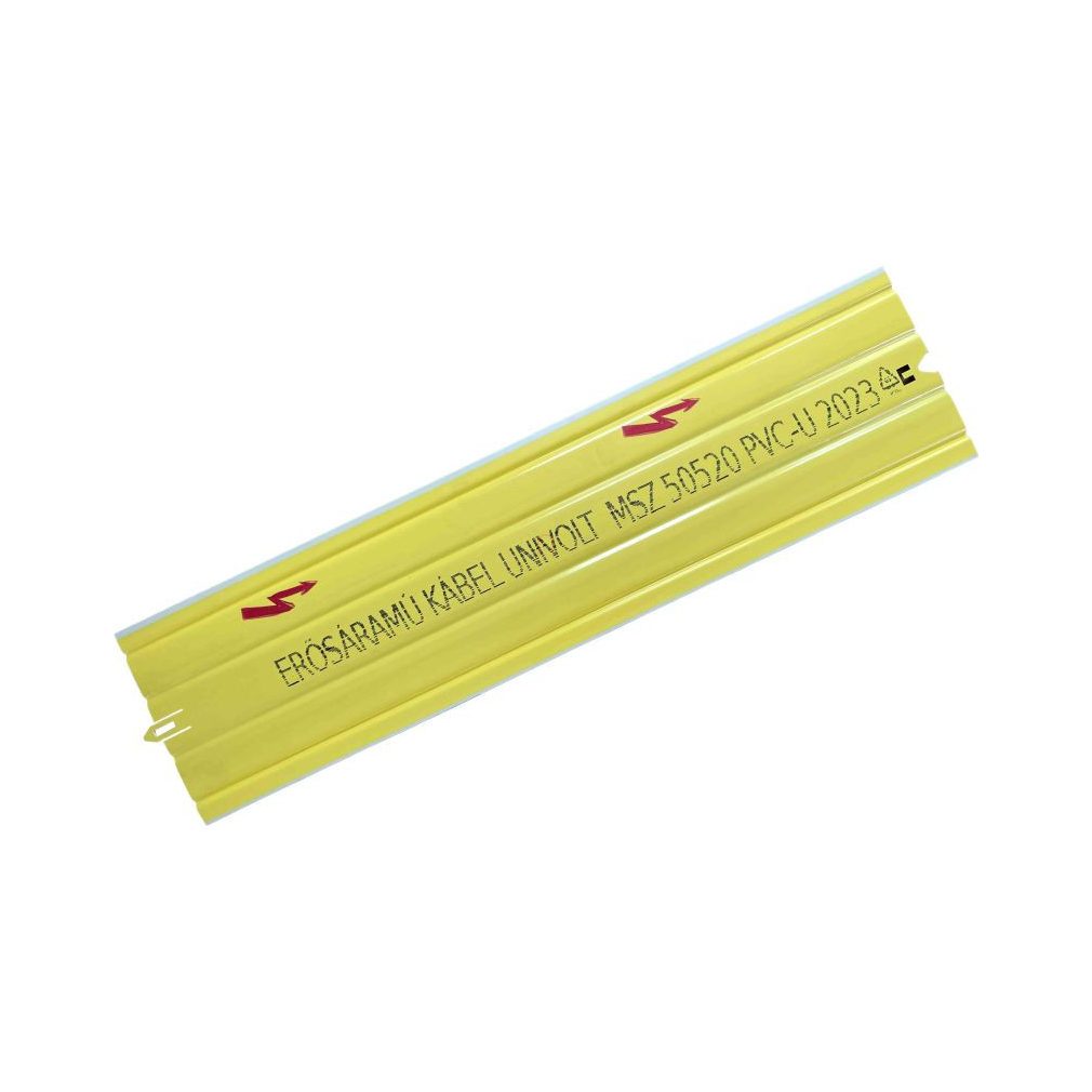 Kábelfedlap KPL 120/1m PVC 103160  magyar felirattal (Erősáramú Kábel) Univolt