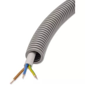  Conductă de gât rezistentă la pași/cu cabluri 20/50 (gri) + MBCU 3x1,5 FXP Ready 20  065039 Univolt