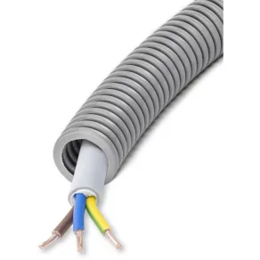   Conductă de gât rezistentă la pași/cu cabluri 20/50 (gri) + MBCU 3x2,5 FXP Ready 20  065040 Univolt