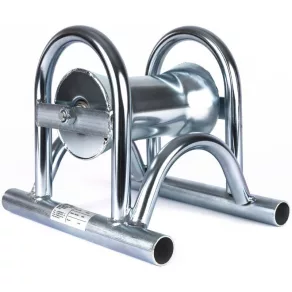   Katimex Rolă dreaptă pentru cablu, cadru din oțel zincat, rolă metalică, pentru cabluri cu diametru maxim de 160 mm (105061) 083028