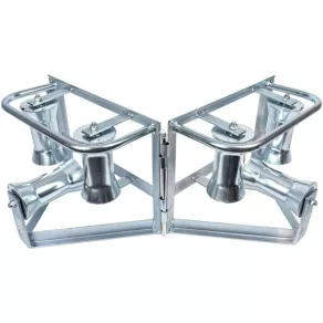   Rolă de colț Katimex cu 3 role metalice, suport din țeavă de oțel, pentru cabluri cu diametru maxim de 140 mm (105051) 083053