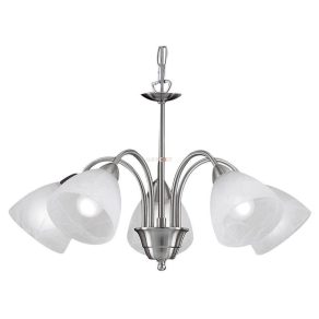 Candelabru în culoarea nichel, 5 brațe - Pasto Eglo 13311