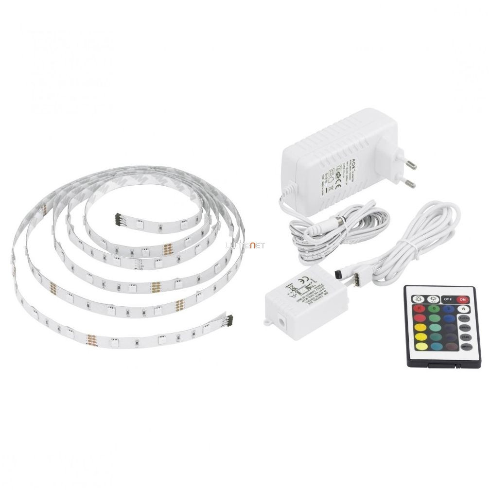 Banda LED cu telecomandă 30 LED/m, 3 metri - RGB Eglo 13532
