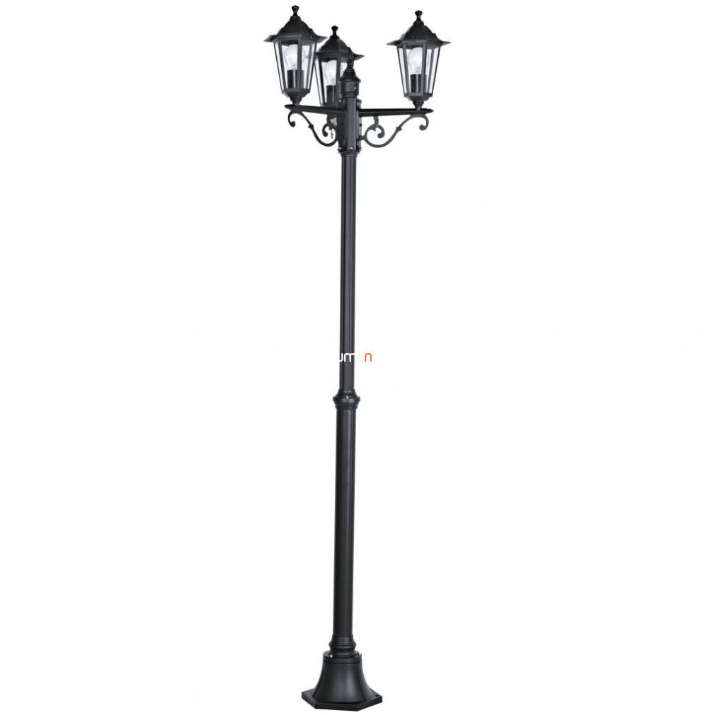 Lampa de exterior cu trei becuri, 192 cm, negru - Laterna Eglo 22145