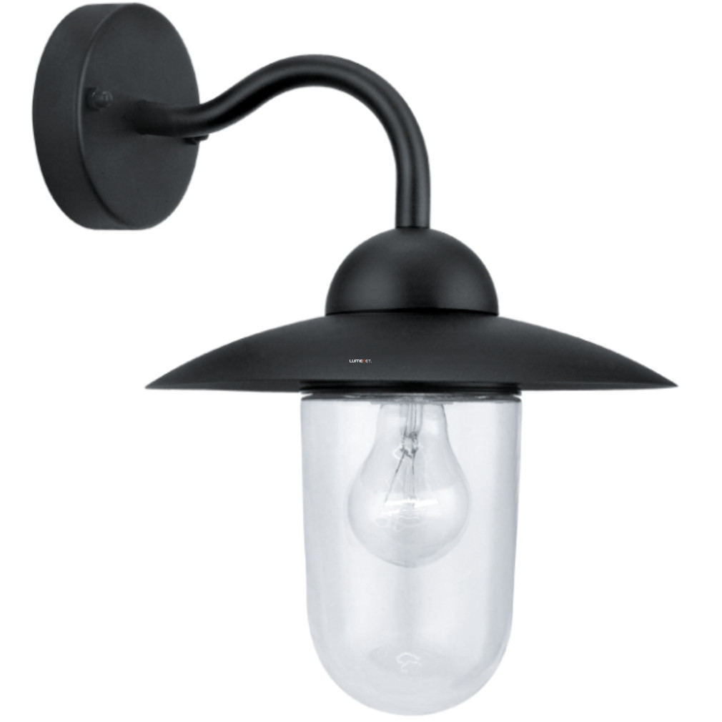 Lampa de perete rustică pentru exterior, negru - Milton Eglo 30155