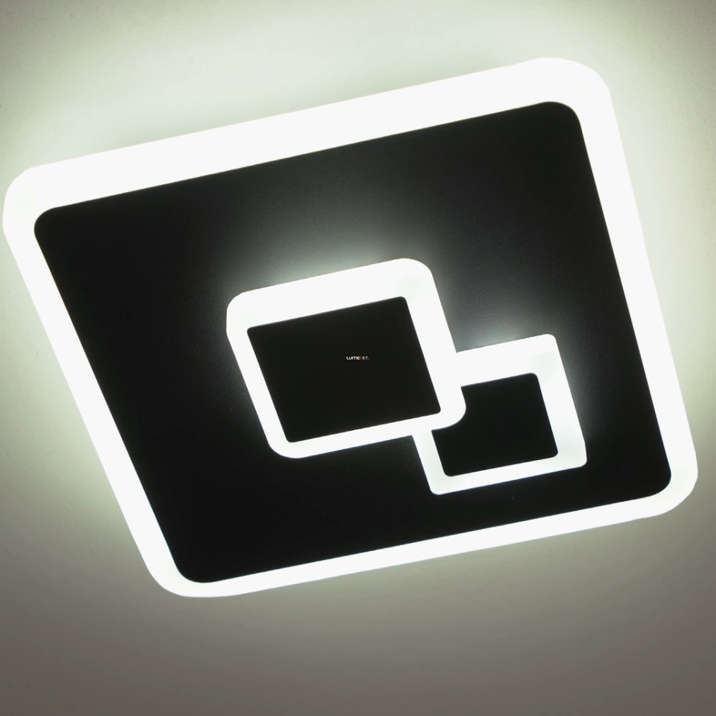 Lampa LED de tavan 8 W, alb rece, 20x20 cm, negru-alb - Cadegal Eglo 30658