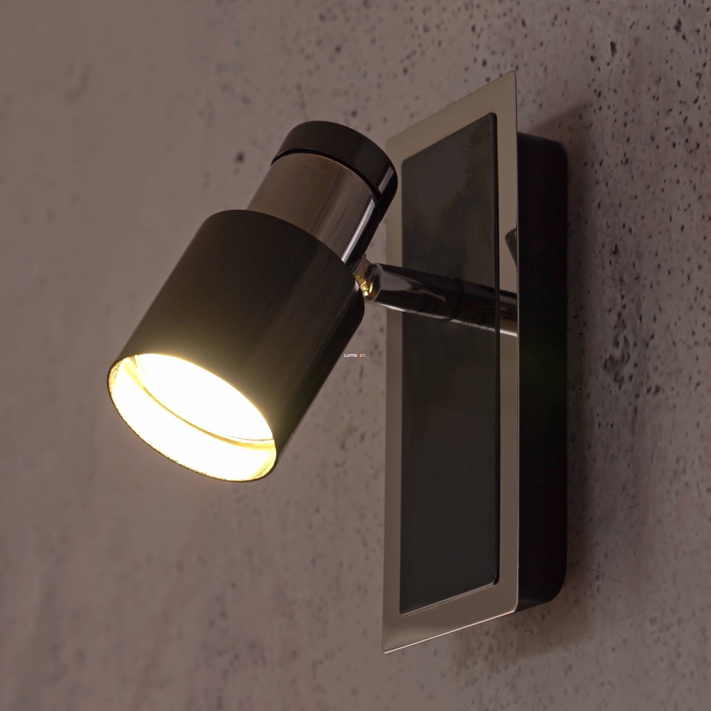 Spot lamp, silver-black - Davida Eglo 30832