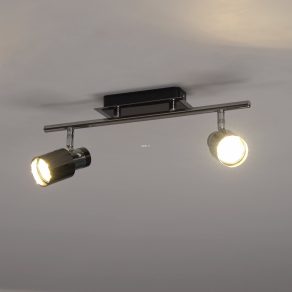   Lampă spot cu două socluri, culoare negru-nichel - Davida Eglo 30833