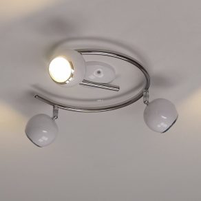   Lampă spot cu trei socluri, culoare alb-crom - Bimeda Eglo 31003