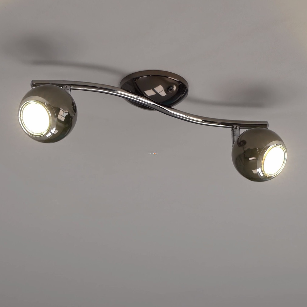 Spot LED 5,6 W, alb cald, negru-nichel-crom - Bimeda Eglo 31006