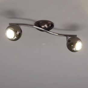   Spot LED 5,6 W, alb cald, culoare negru-nichel-crom - Bimeda Eglo 31006