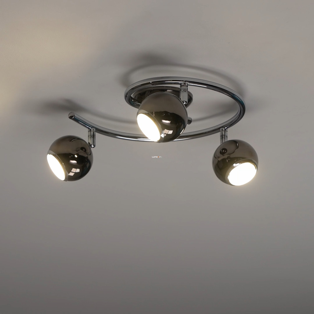 Spot LED 8,4 W, alb cald, negru-nichel-crom - Bimeda Eglo 31007