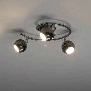   Spot LED 8,4 W, alb cald, finisaj negru-nichel-crom - Bimeda Eglo 31007