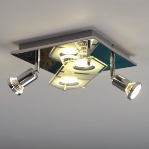 Lampă de tavan cu patru socluri, albă - Cabo Eglo 31134