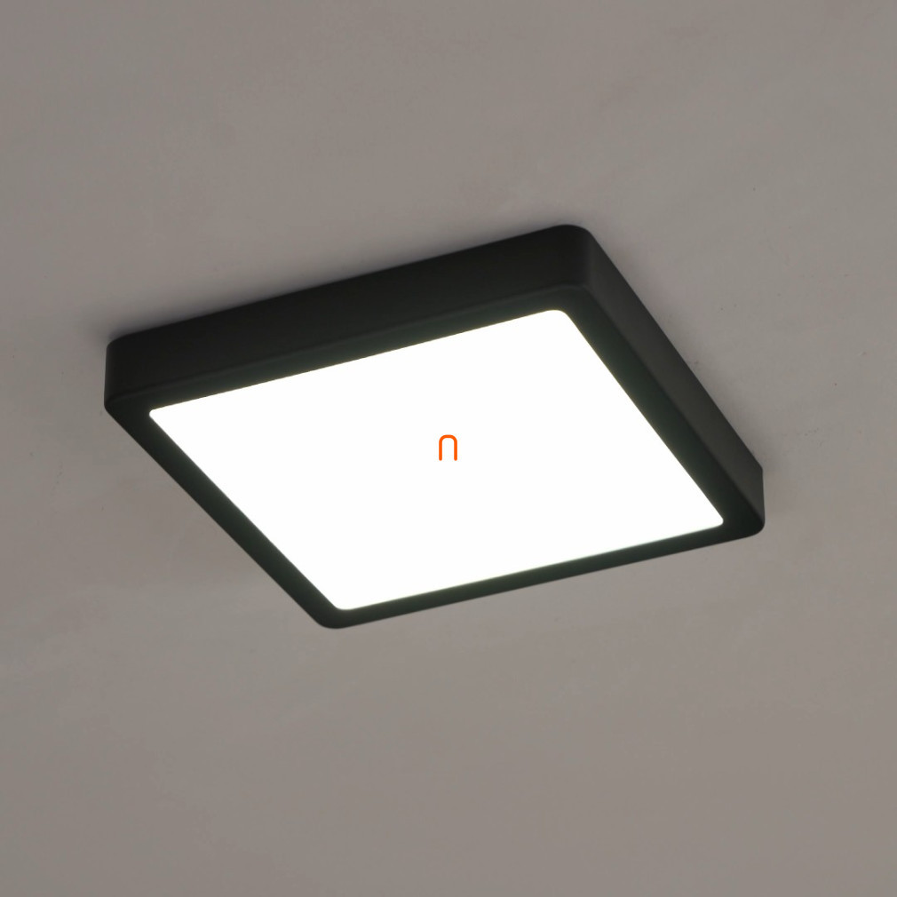 Lampă LED de tavan cu ramă neagră, 21x21 cm, IP44 - Fueva5 Eglo 31202