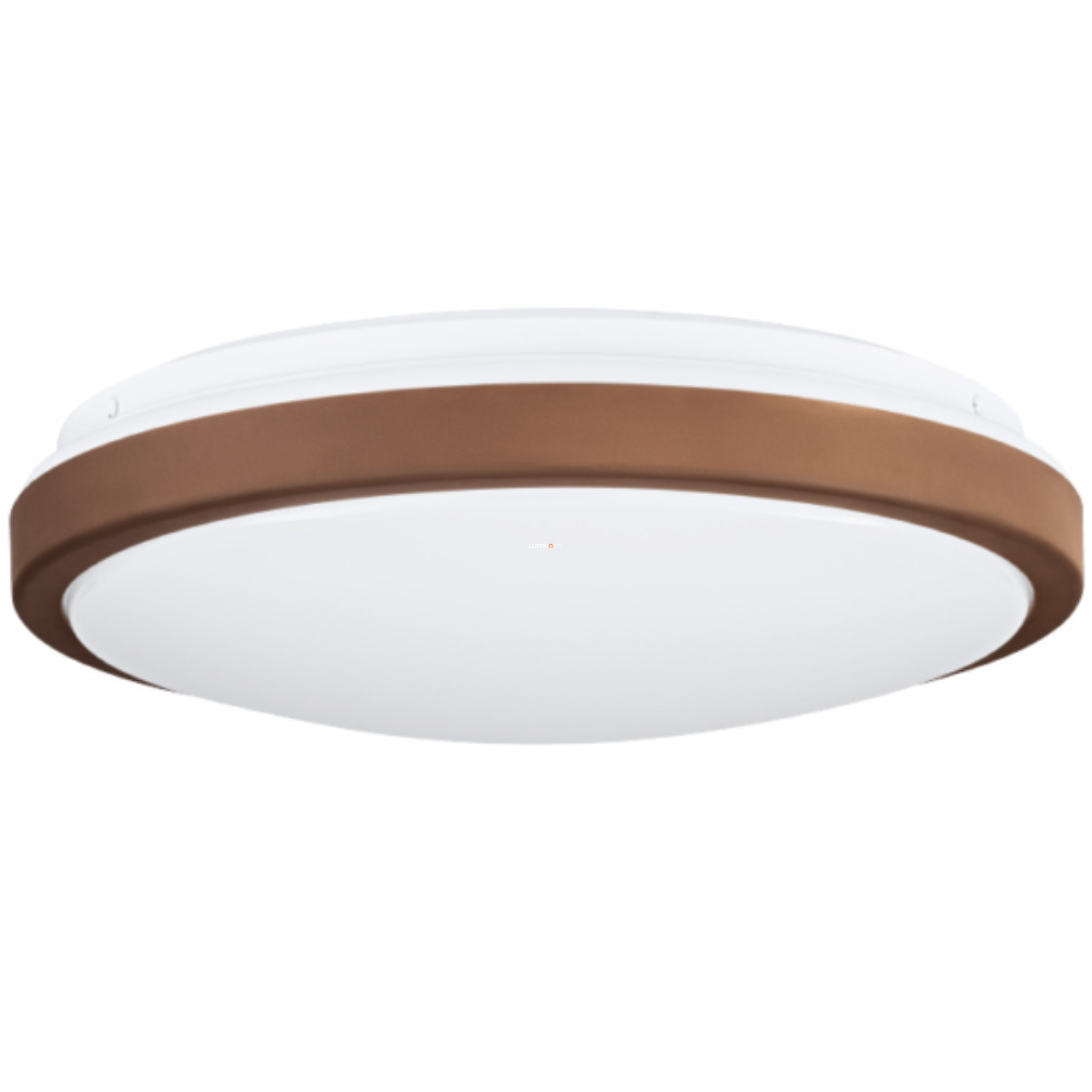 Lampa LED de tavan cu ramă de culoare moka, lumină albă caldă - Lezuza Eglo 31221
