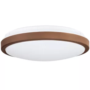   Lampă LED de tavan cu ramă de culoare mocha, lumină albă caldă - Lezuza Eglo 31221