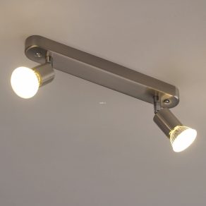   Lampă spot cu două socluri, culoare nichel - Mini Eglo 31412