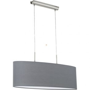   Lampă suspendată cu două socluri, culoare gri - Pasteri Eglo 31582