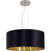 Lampă suspendată cu trei socluri, negru și auriu - Maserlo Eglo 31605