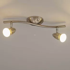   Lampă spot cu două socluri, culoare nichel - Magnum Eglo 32838