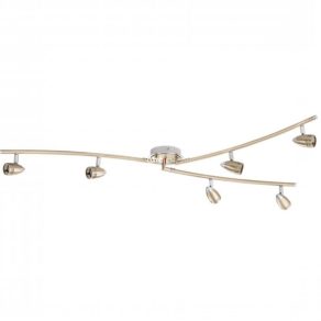   Lampă spot cu șase socluri, culoare bronz - Magnum Eglo 32911