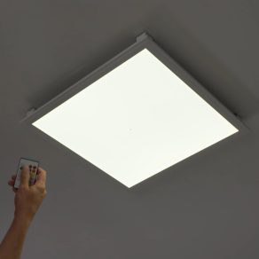   Lampă LED încastrată cu telecomandă 21 W, alb rece, 45x45 cm, culoare albă - Salobrena Eglo 33107