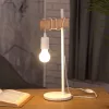 Lampă de masă din lemn, culoare albă, 50 cm - Townshend Eglo 33163, cu 1 soclu E27