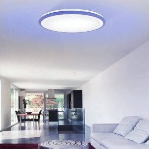   Lampă LED de tavan cu telecomandă - Lipari Eglo 33196, 3900 lm, 3000-6500 K+RGB, temperatură și culoare reglabile, 33+5 W, 220-240 V