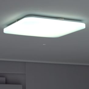   Lampă LED pentru tavan cu efect glitter, pătrată, 33,5 W, alb rece, culoare albă - Frania Eglo 33609