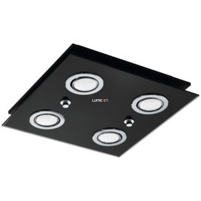   Lampă de tavan cu patru socluri, negru - Grattino Eglo 33804