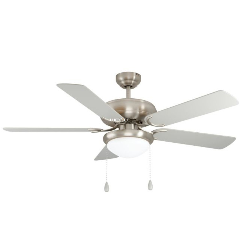 Lampa de tavan cu ventilator reglabil, cu două prize, alb-argintiu - Ballina Eglo 35078