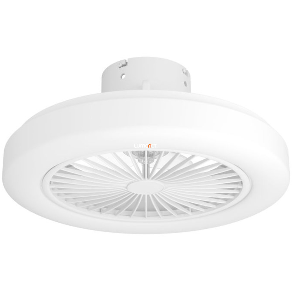 Ventilator de tavan LED cu telecomandă 25,5 W, alb rece-mediu, alb (Ortona)