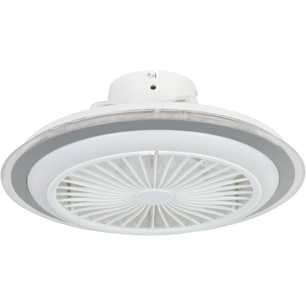 Ventilator de tavan LED lampă cu telecomandă 3X8,5 W, cool-mid alb, alb-gri (Albufeira)